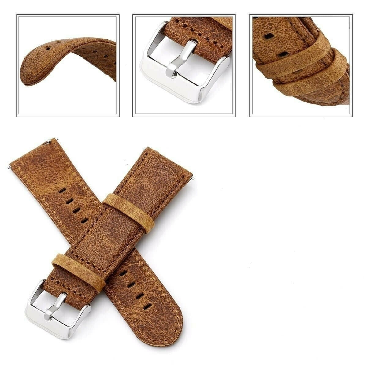 Fossil Gen 4 Explorist (HR) Leather Strap (Brown)