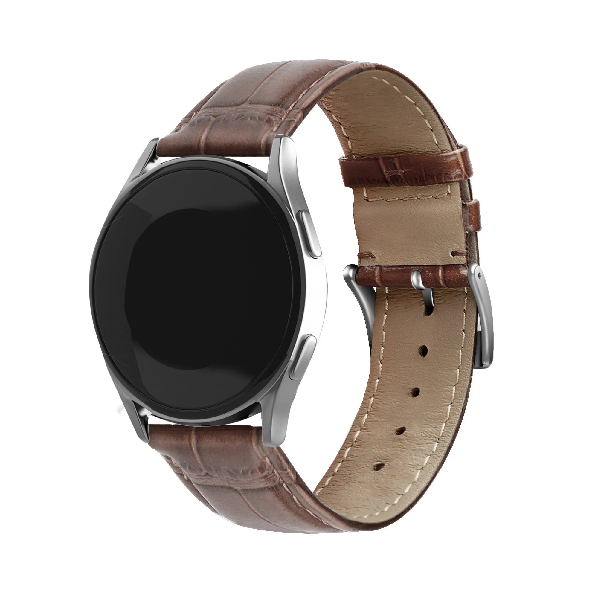 Amazfit Bip 3 (Pro) Crocodile Leather Grain Strap (Brown)