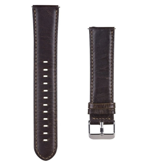 Amazfit Bip 5 Leather Strap (Dark Brown)