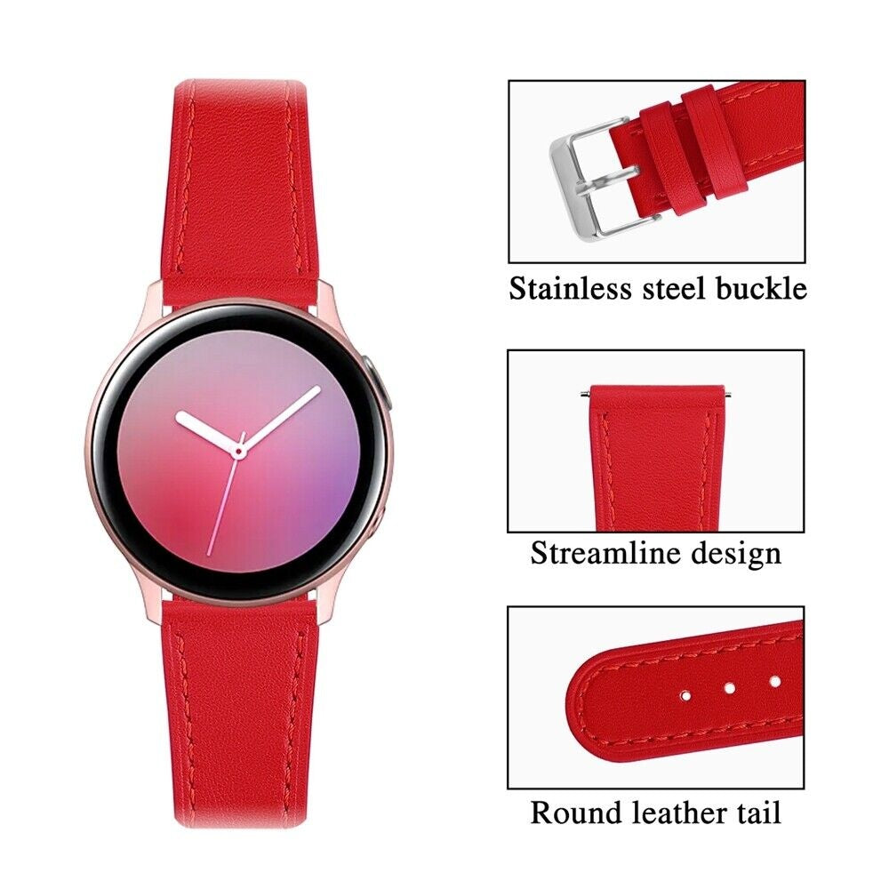 Withings Steel HR - 40mm Modern Leather Strap (Red)