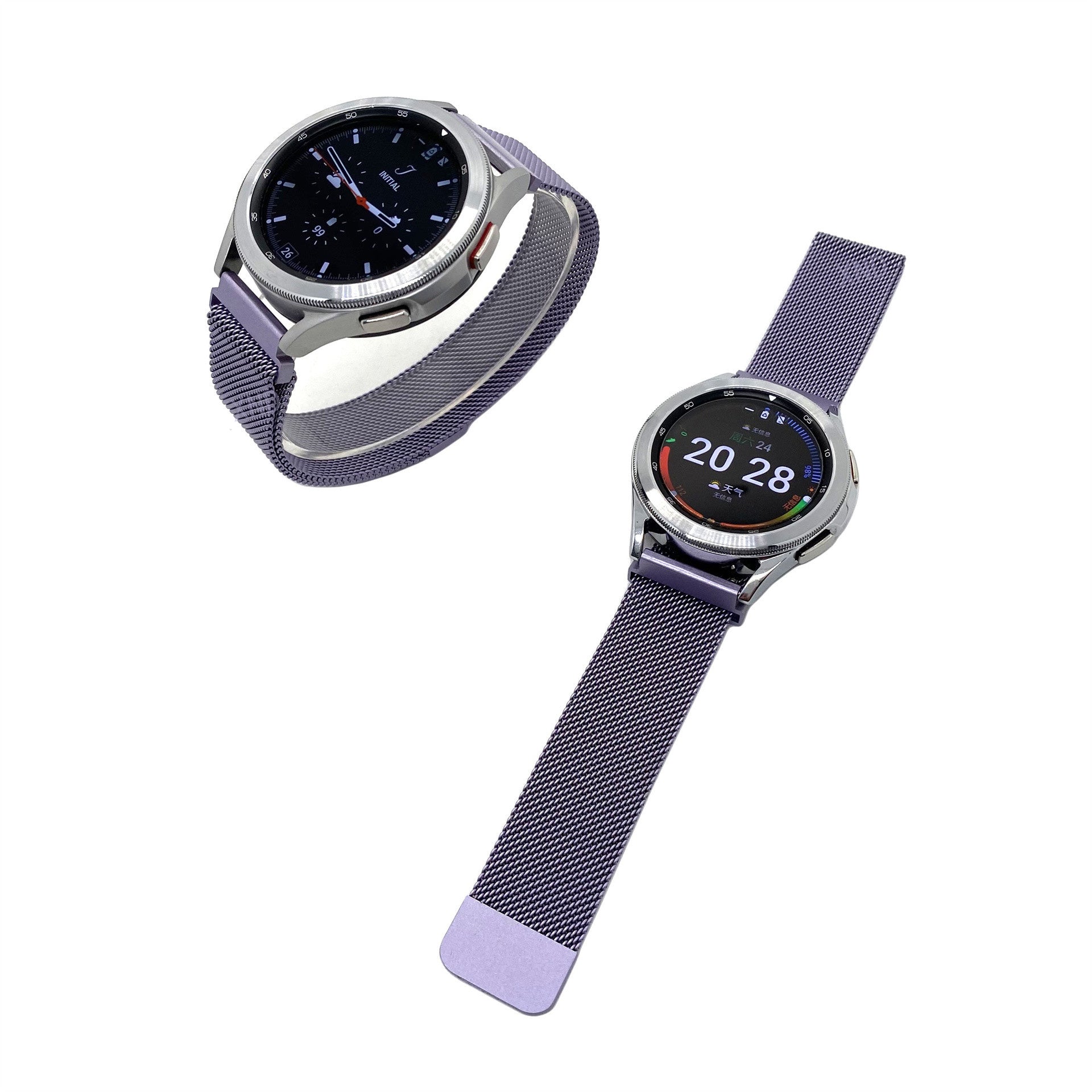 Samsung Galaxy Watch 3 41mm Milanese Armband (Hell Lila)