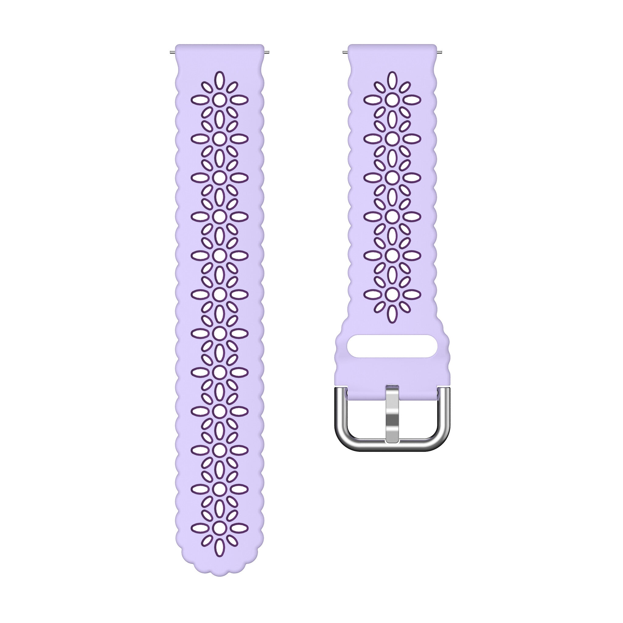 Amazfit Bip 3 (Pro) Patterned Silicone Strap (Lilac/Purple)
