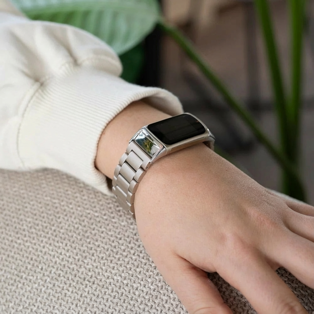 Correa acero Fitbit Charge 6 (plateada)