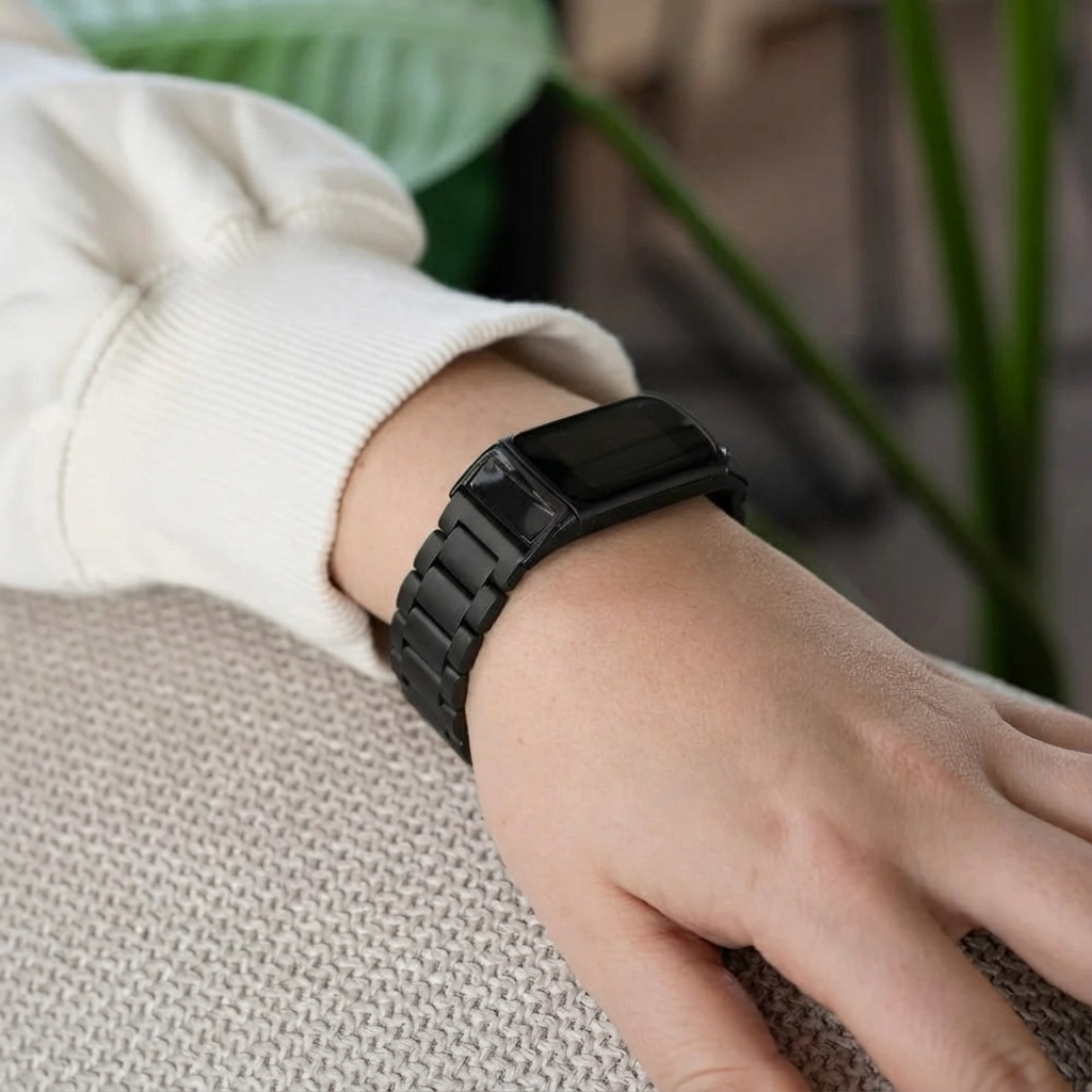 Correa acero Fitbit Charge 6 (negro)