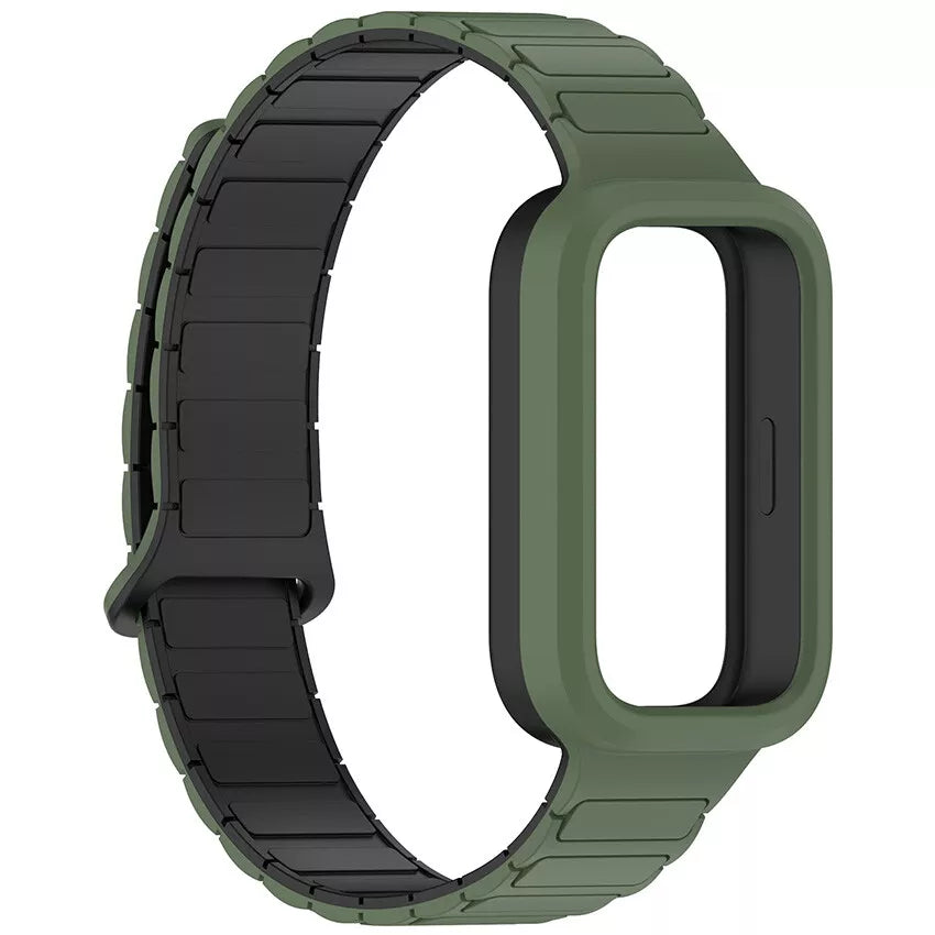 Correa silicona magnética Xiaomi Smart Band 9 Active (verde militair)