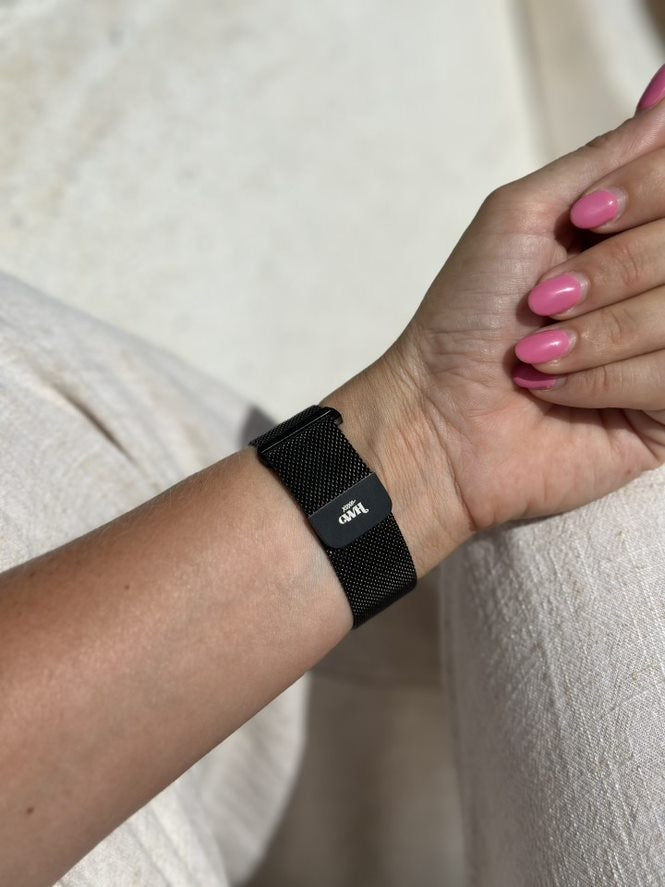 xoxo Wildhearts Polar Grit X Pro Milanese-Armband (Schwarz)
