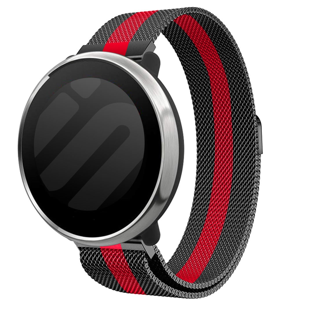 Amazfit Balance 2 Milanese Strap (Black/Red)