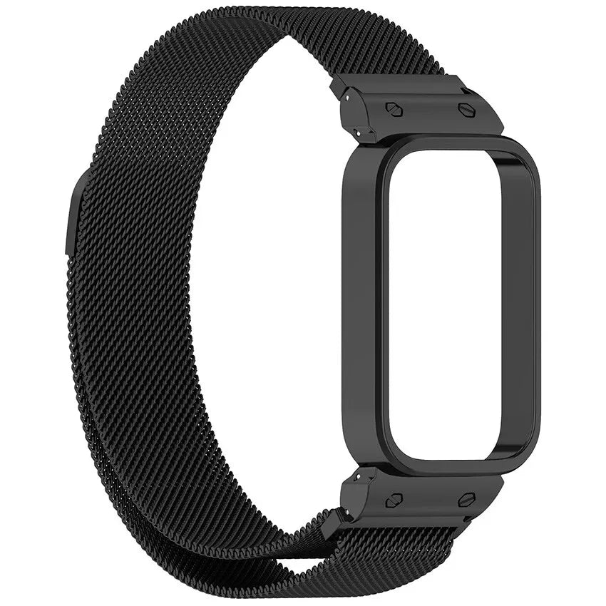 Correa milanesa Xiaomi Smart Band 9 Active (negra)