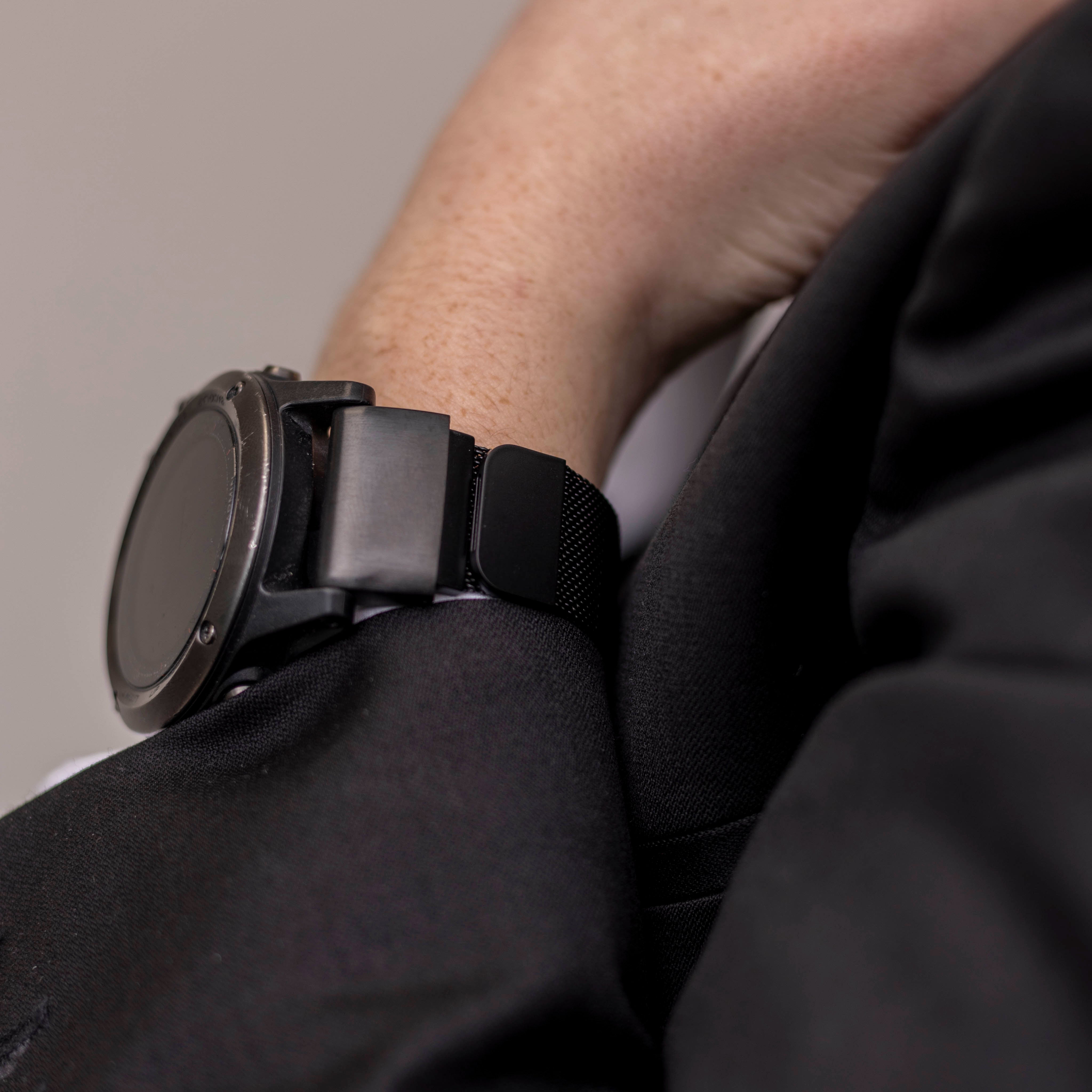 Garmin Enduro 1 / 2 / 3 Milanese-Armband (Schwarz)