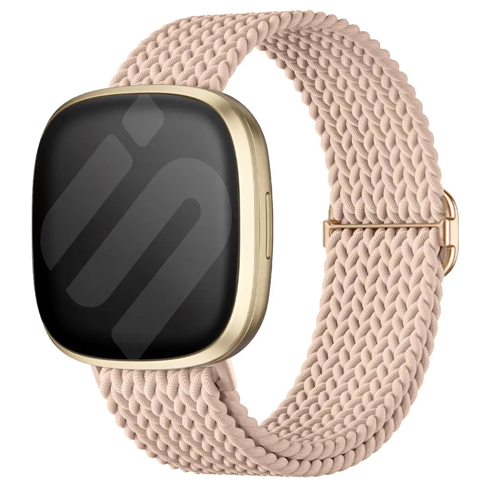 Fitbit Versa 3 verstelbaar geweven bandje (roze)