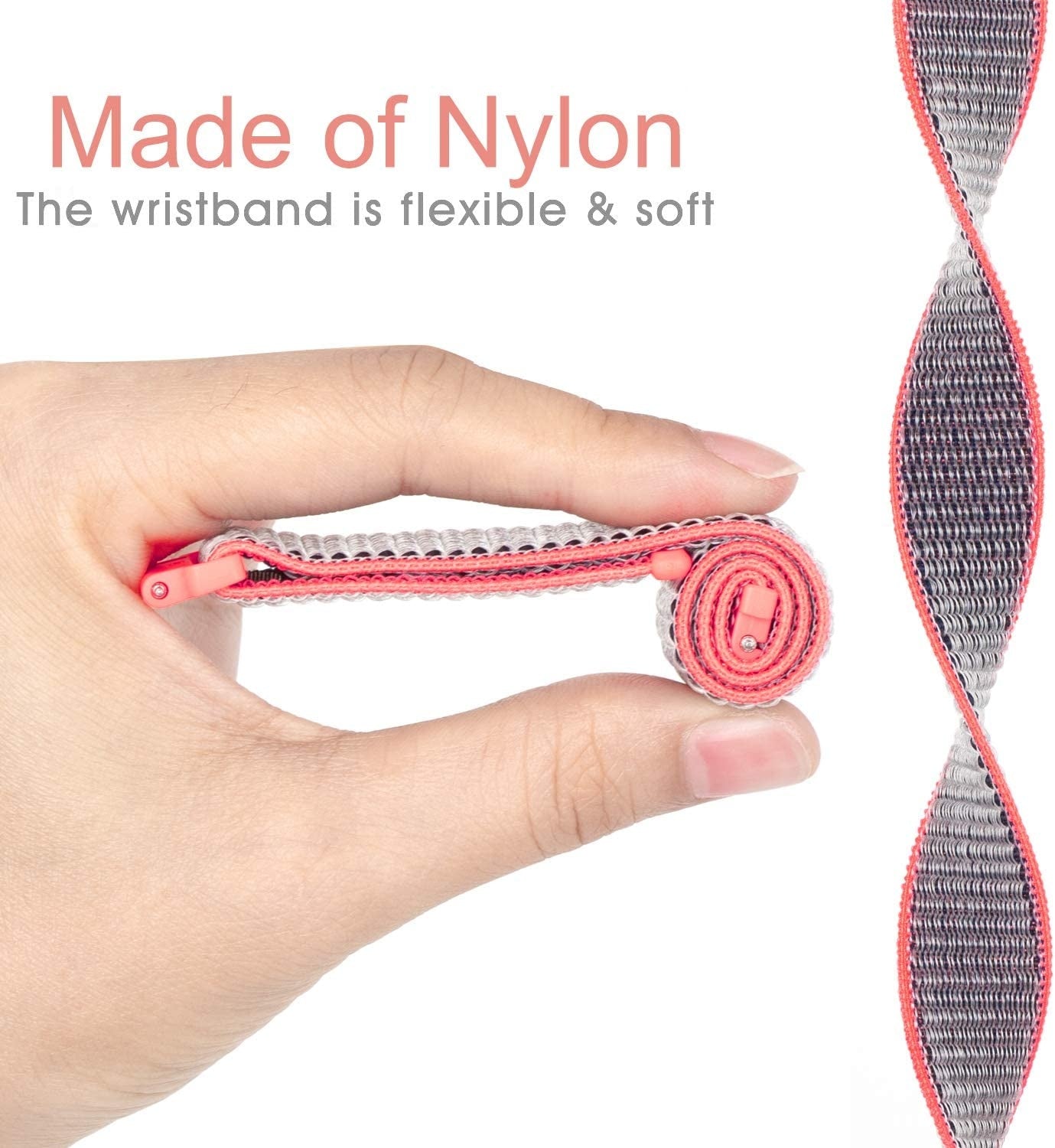 Garmin Venu 3s Nylon Strap (Bright Powder)