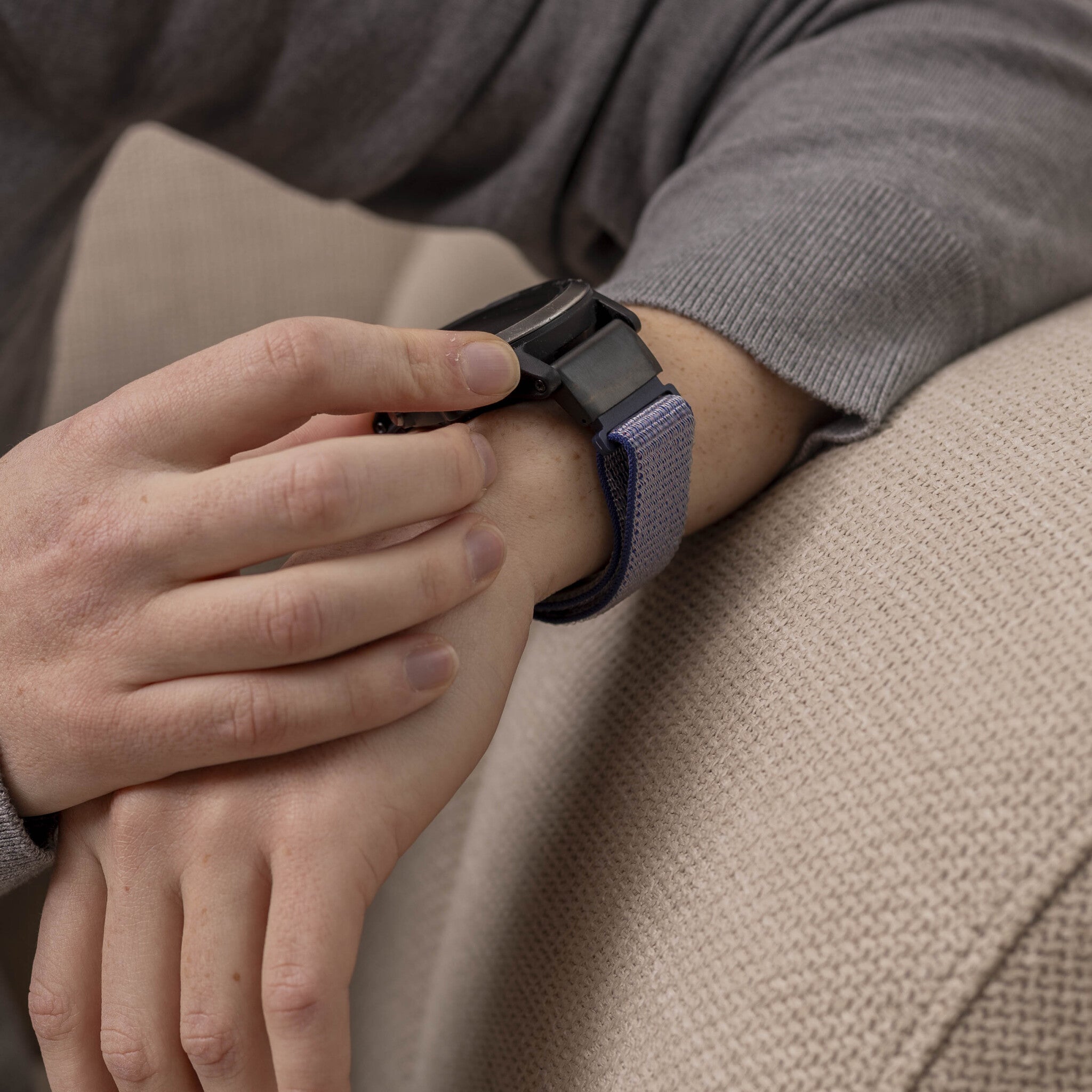 Garmin Fenix 5 / 6 Nylonarmband (Dunkelblau)