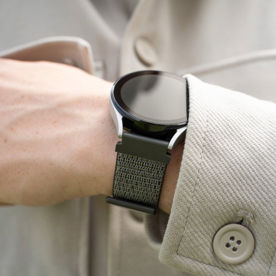 Amazfit Bip U (Pro) Nylon Strap (Green/Grey)