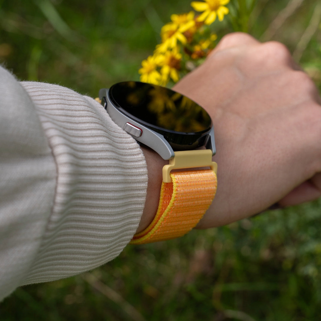 Fossil Gen 4 Explorist (HR) Nylon Strap (Light Yellow)