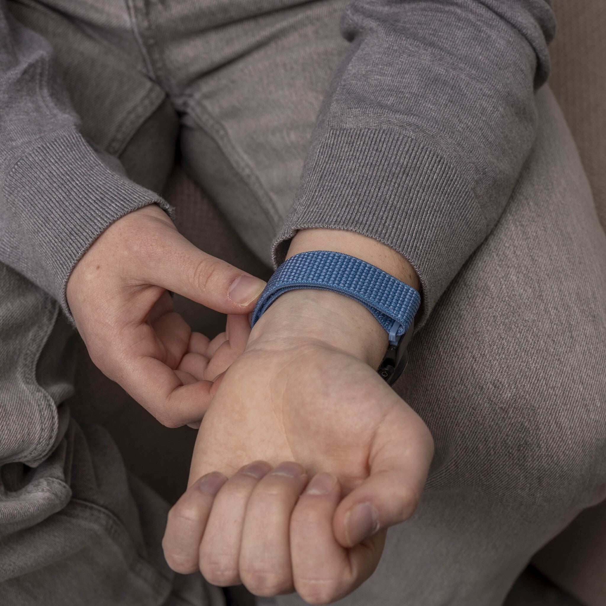 Garmin Fenix 8 Pro - 51mm Nylonarmband (Hell Blau)