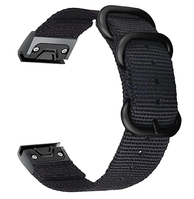Garmin Approach S62 Nylon Strap with Buckle (Black)