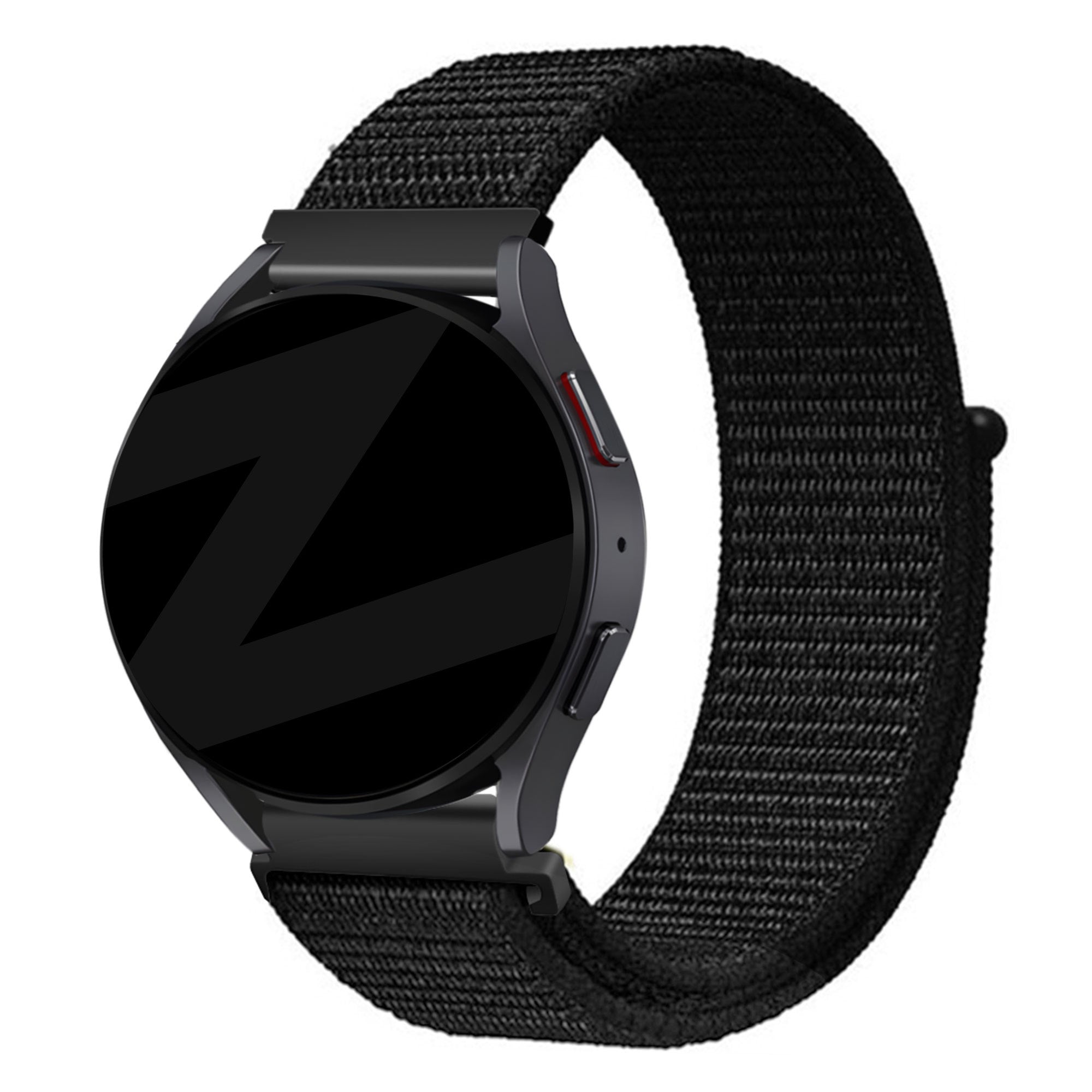 Bandz Garmin Vivoactive 4 Nylon Loop Strap (Black)