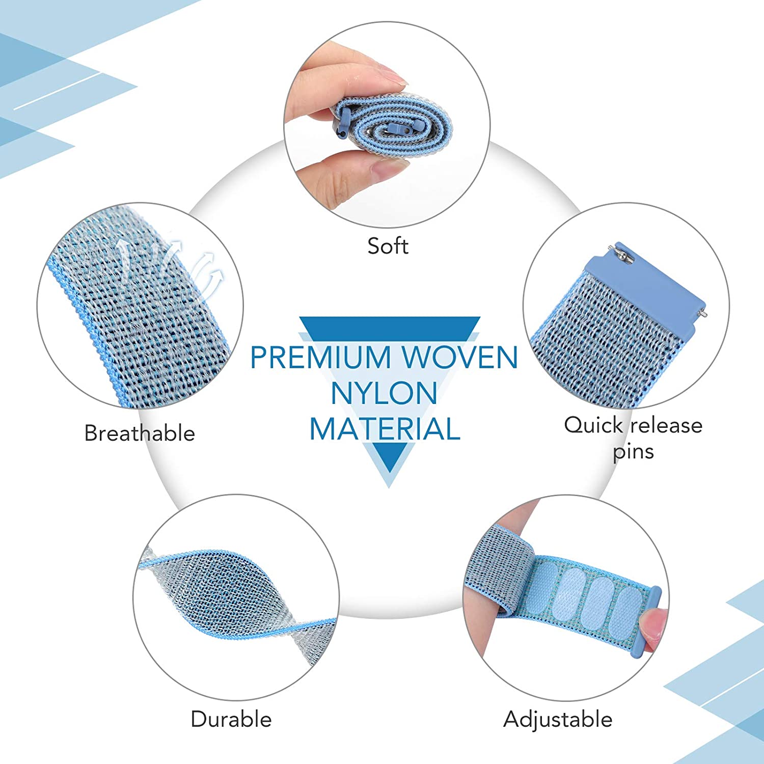 Suunto Vertical Nylon Strap (Blue)