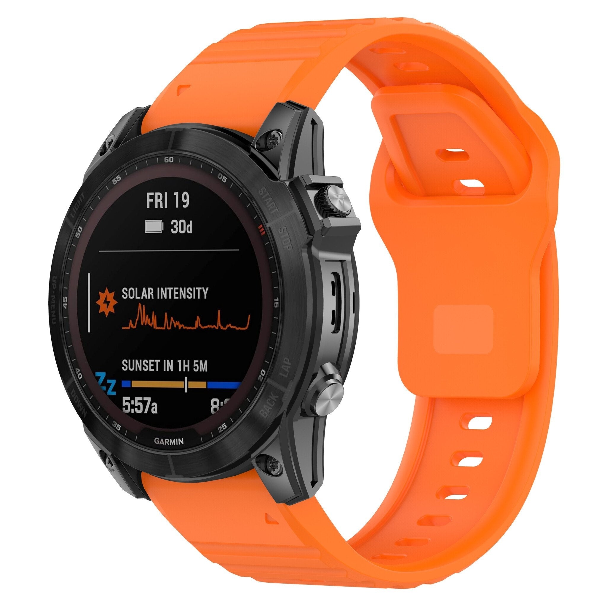 Garmin Forerunner 970 Outdoor Silicone Strap (Orange)