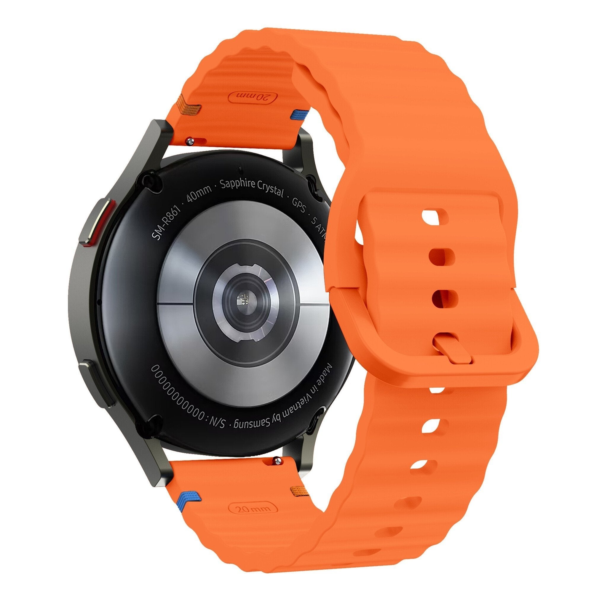 Huawei Watch GT 5 - 46mm Wave Silikonarmband (Orange)
