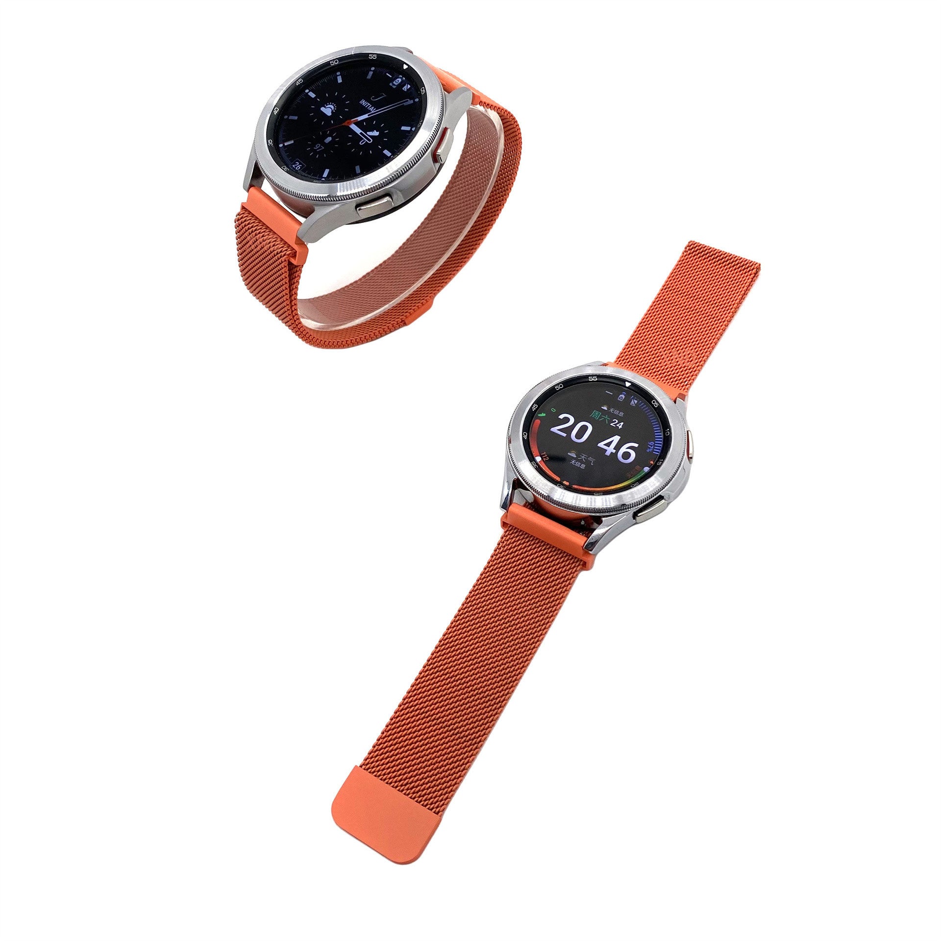 Samsung Galaxy Watch 3 45mm Milanese Strap (Orange)