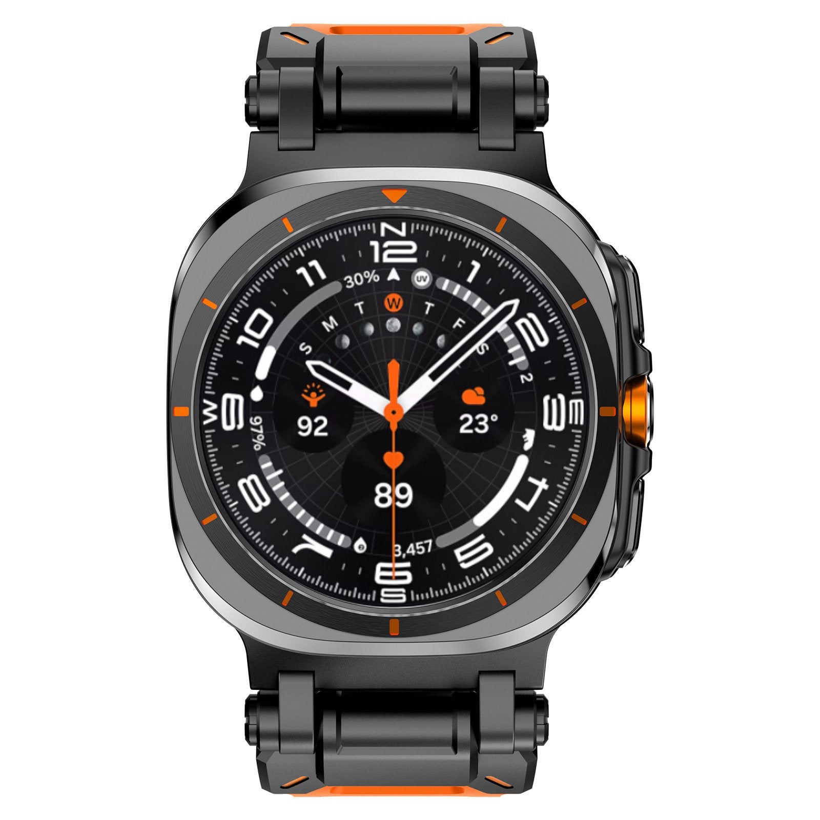 Galaxy Watch Ultra 'Explorer' TPU Strap (Orange with Black)