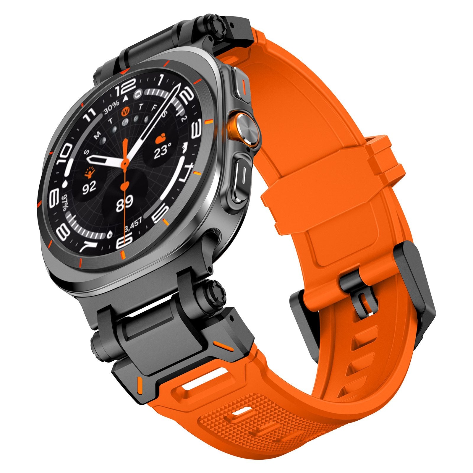 Samsung Galaxy Watch Ultra 'Explorer' TPU Bracelet (Orange with Black)