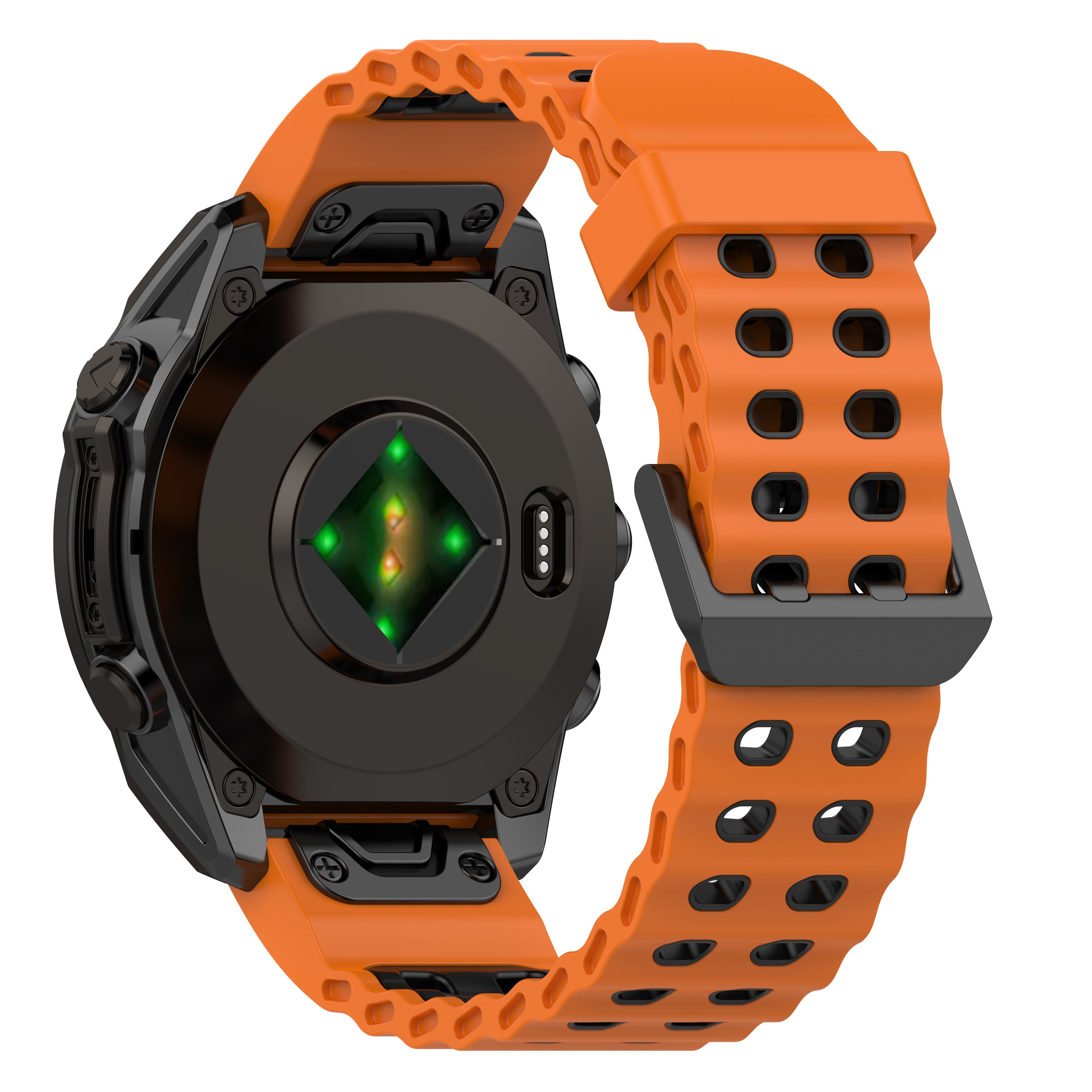 Garmin Tactix 7 Wave Sport Strap (Orange/Black)