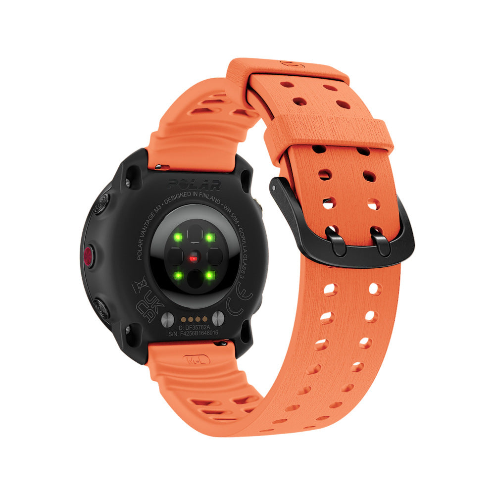 Polar Grit X Silicone Grain Strap (Orange)