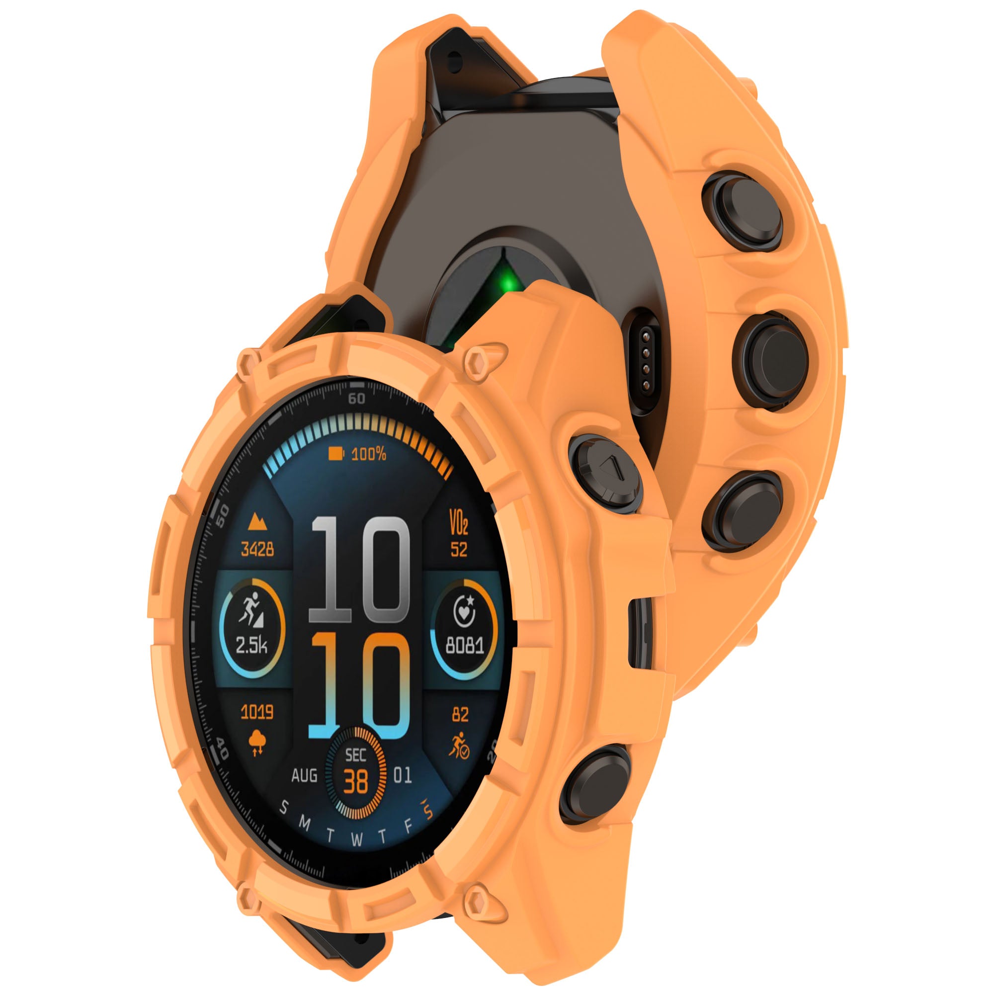Garmin Quatix 8 - 47mm Robuste TPU-Hülle (Orange)