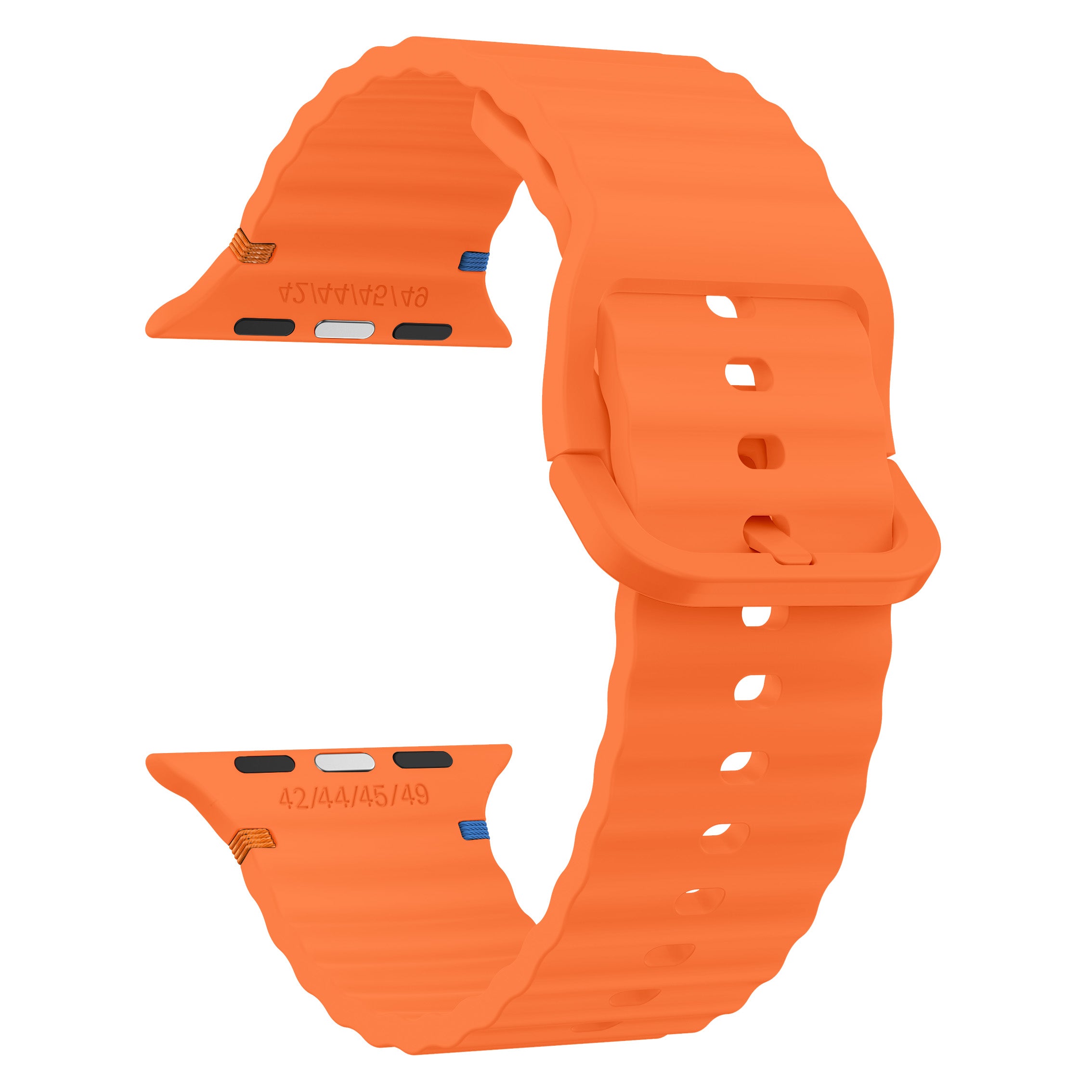 Apple Watch Wave Silicone Strap (Orange)