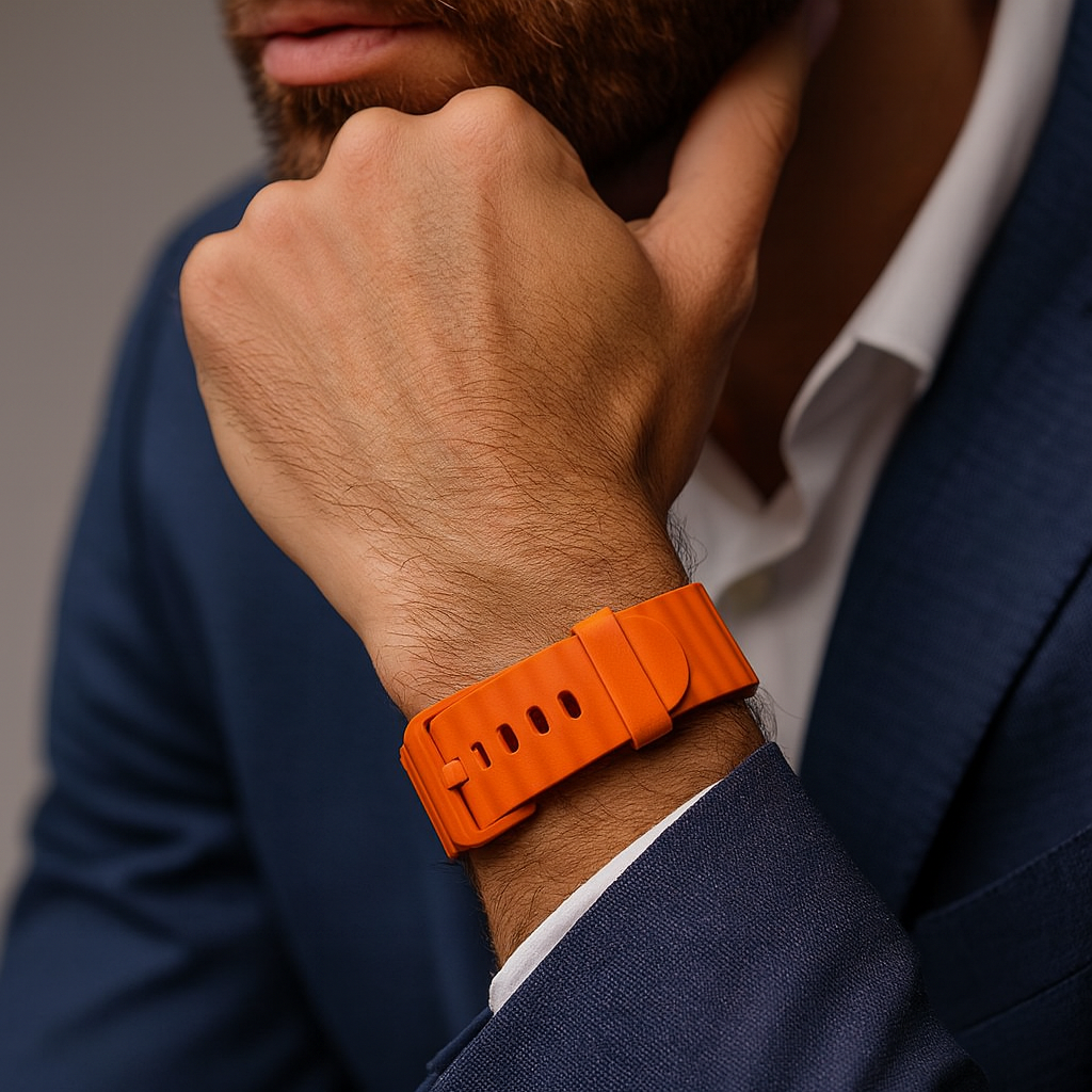 Samsung Galaxy Watch 5 Pro Wave Strap (Orange)