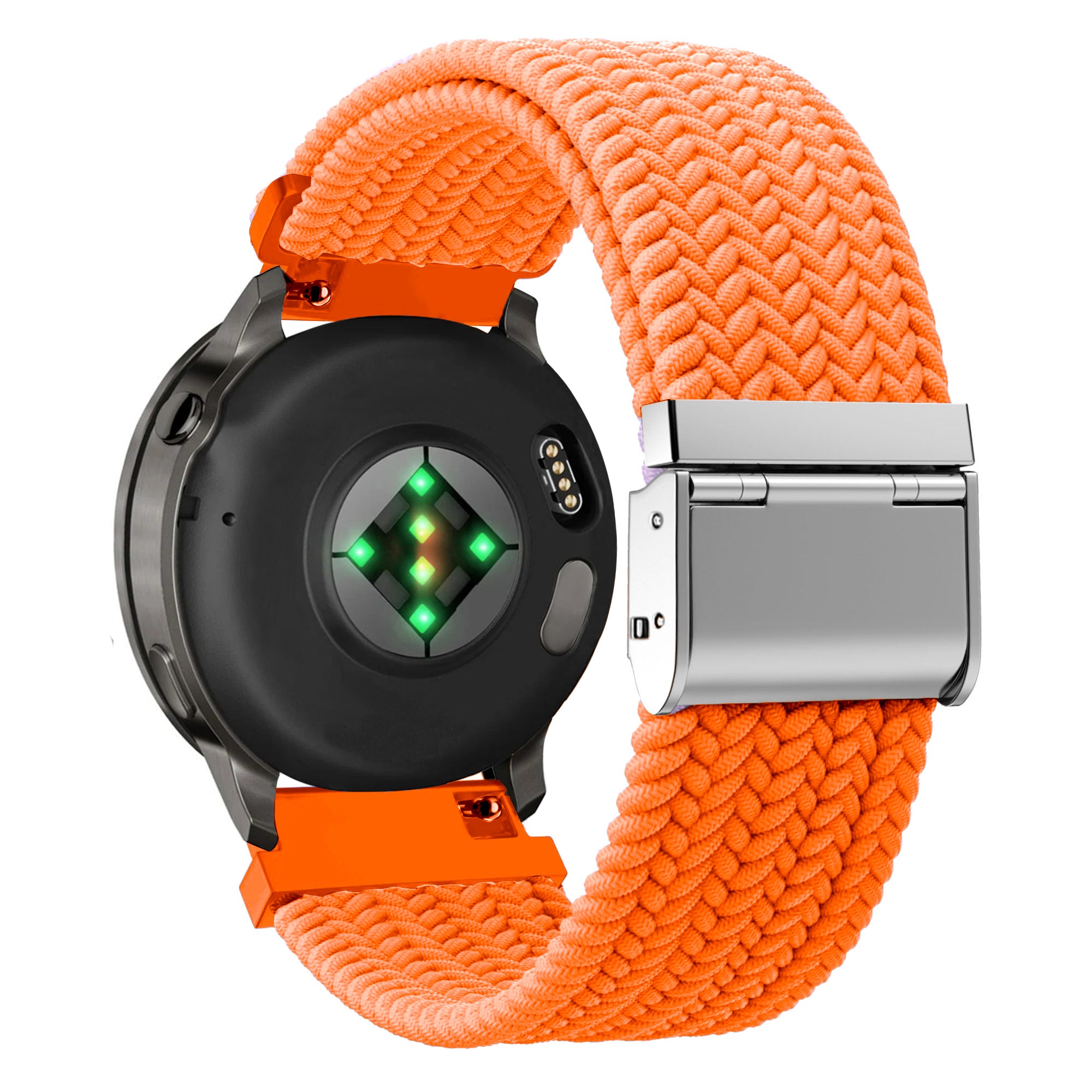 Bandz Garmin Venu 2 Woven Nylon Strap (Orange)