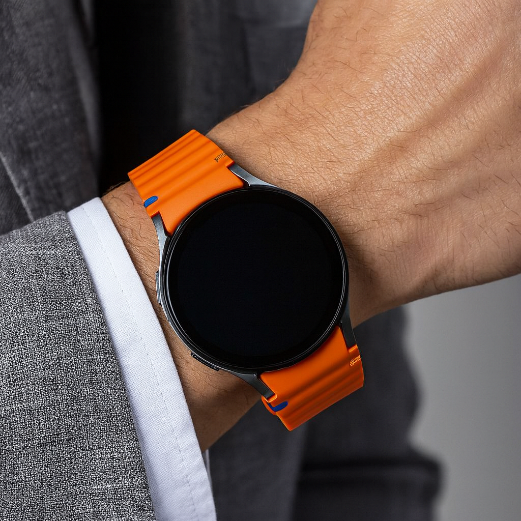 Samsung Galaxy Watch 7 - 44mm Wave Strap (Orange)