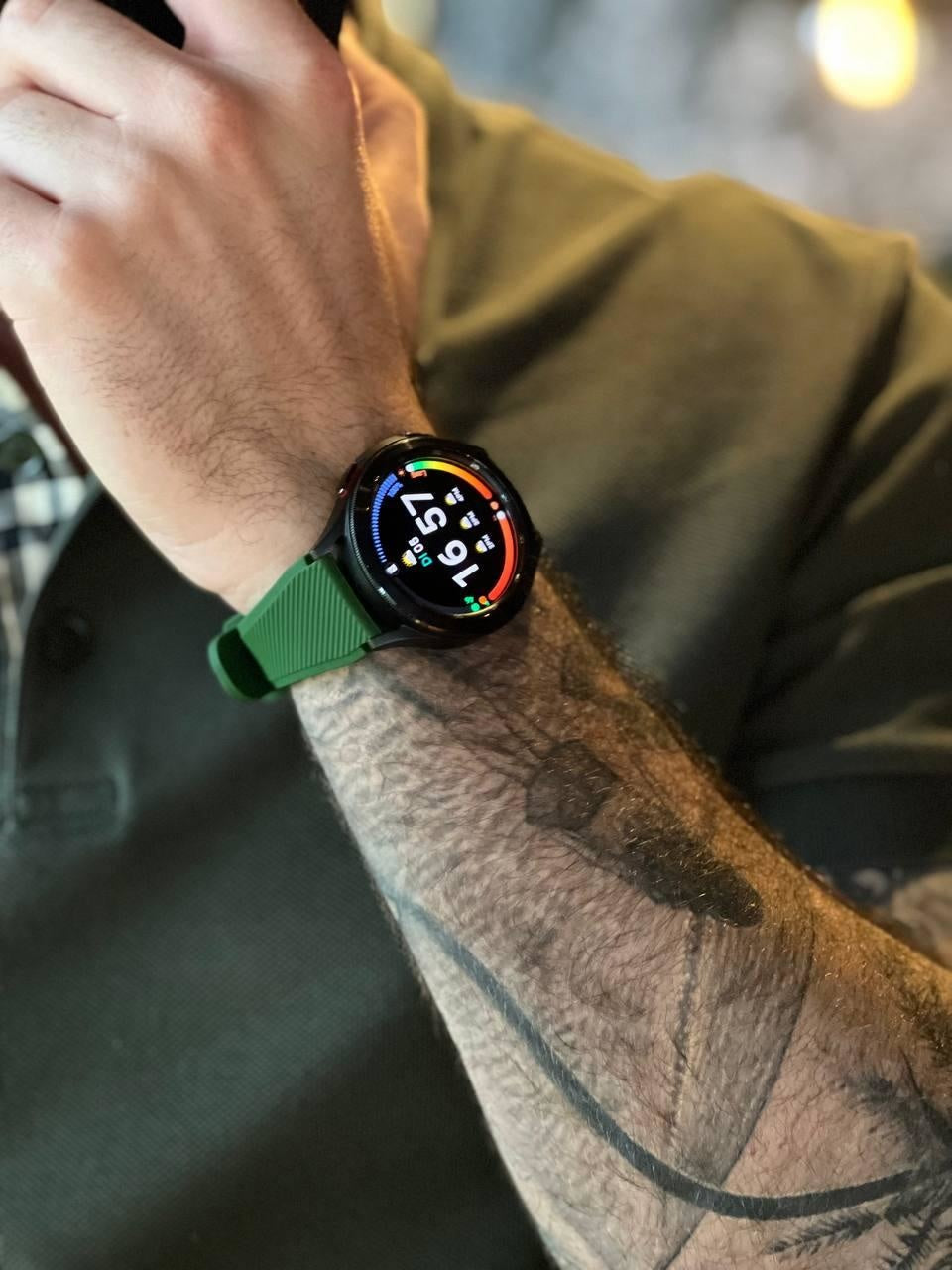 Amazfit GTR Mini Twill Silicone Strap (Dark Green)