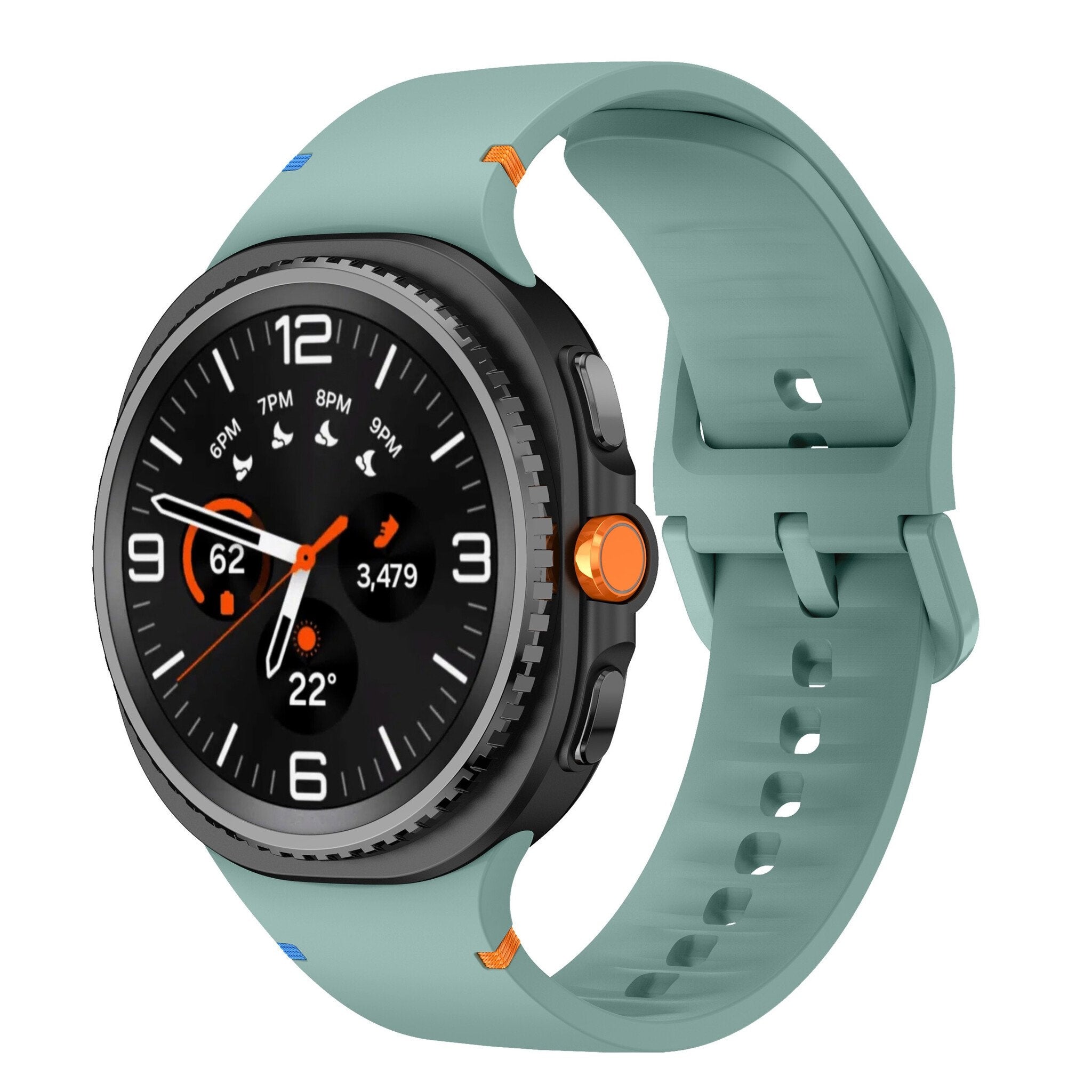 Samsung Galaxy Watch 8 - 44mm siliconen bandje (dennengroen)