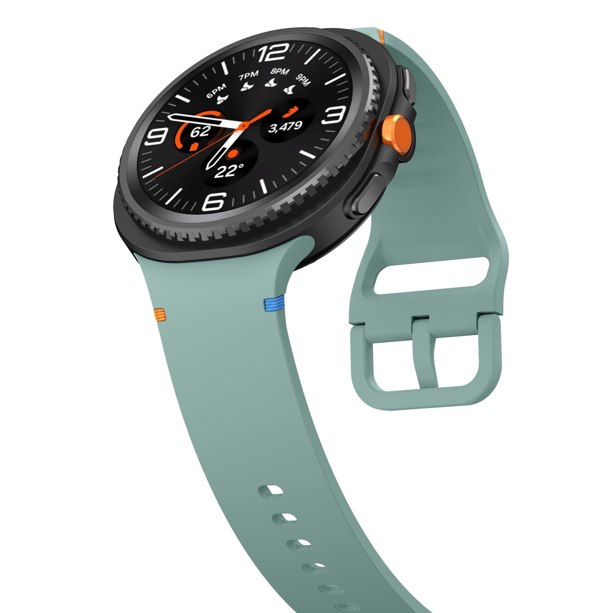 Samsung Galaxy Watch 8 - 44mm siliconen bandje (dennengroen)
