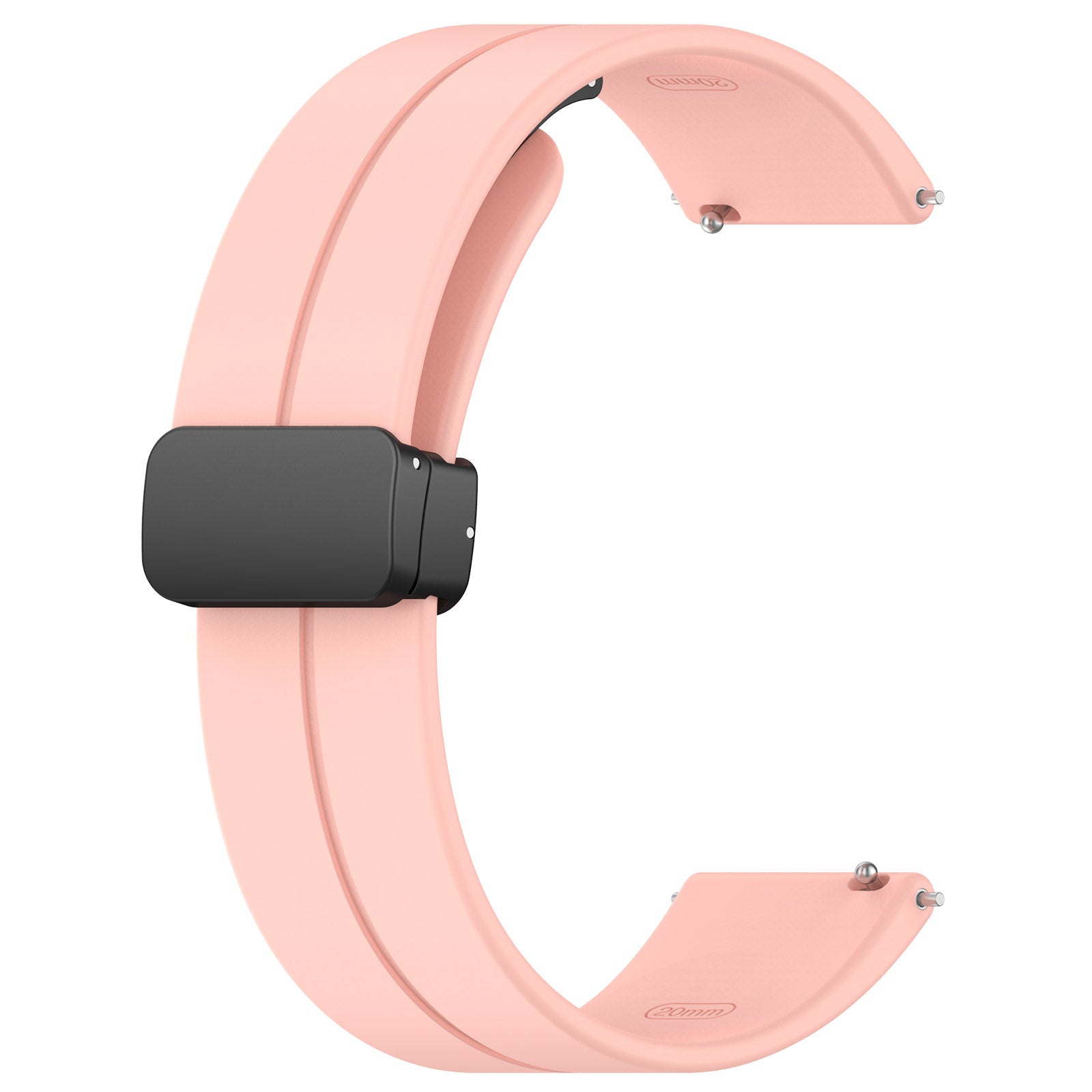 Withings Steel HR - 40mm D-Buckle Silicone Strap (Pink)