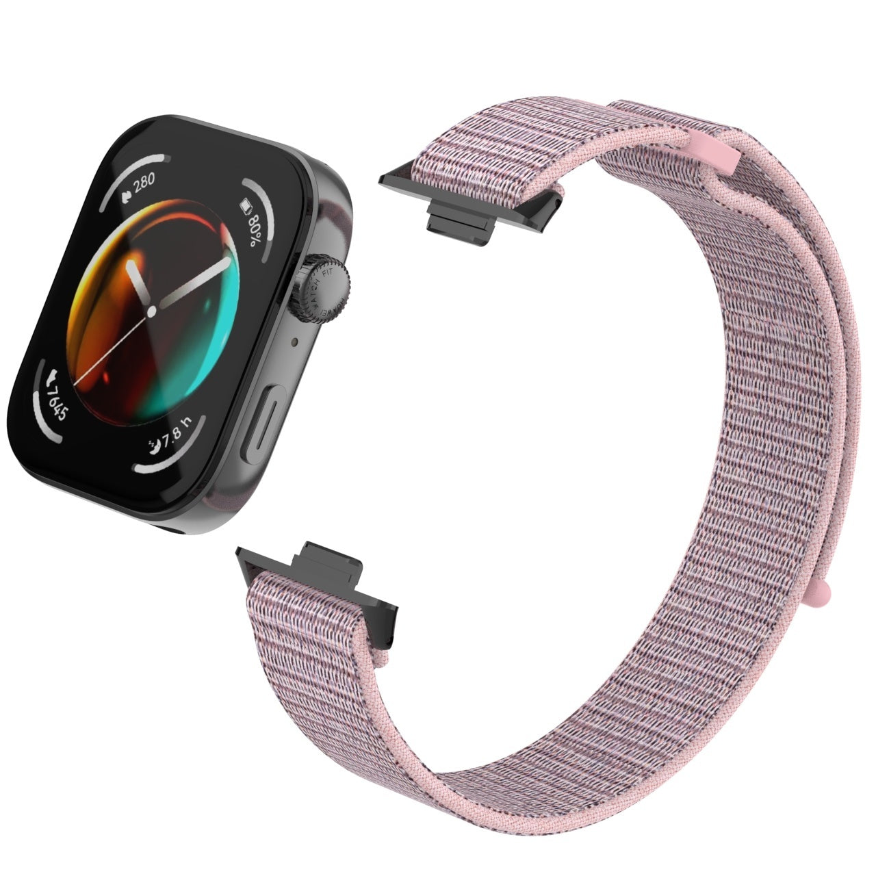 Huawei Watch Fit 4 Nylon Strap (Pink)