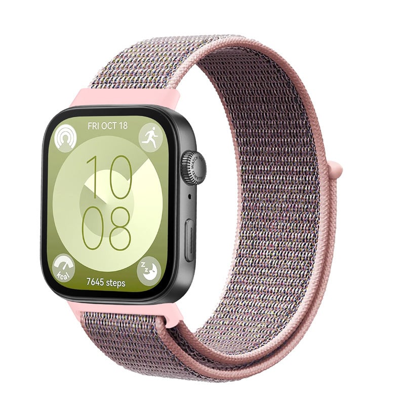 Huawei Watch Fit 3 Classic Nylonarmband (Rosa Sand)