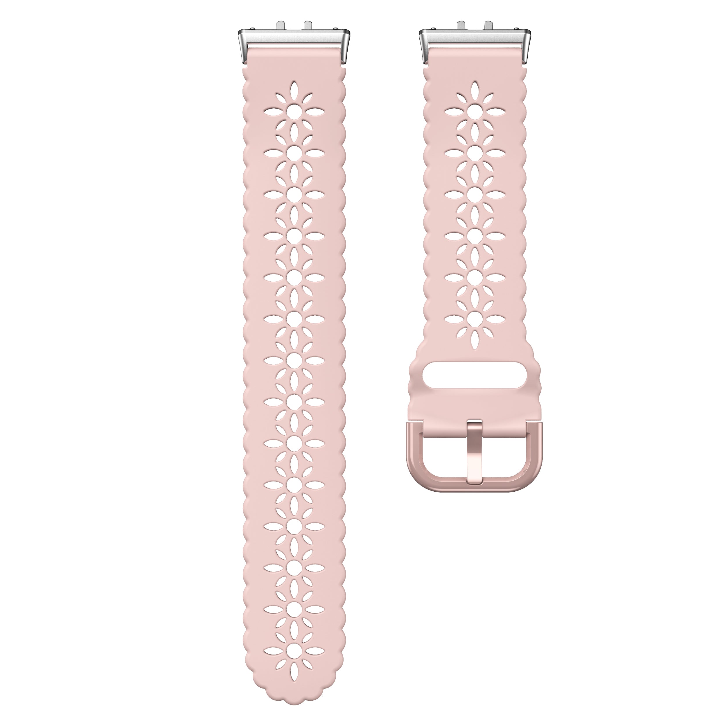 Samsung Galaxy Fit 3 gemustertes Silikonarmband (Rosa)