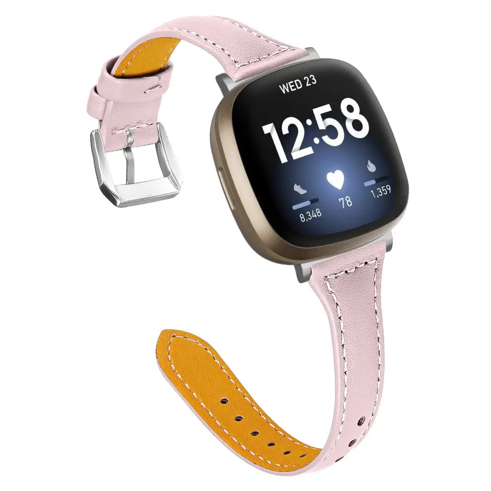 Slim Leather Strap, pink