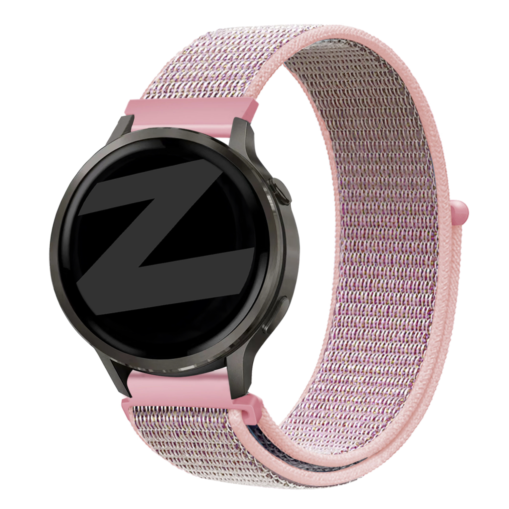 Bandz Garmin Forerunner 70 nylon loop band (roze)