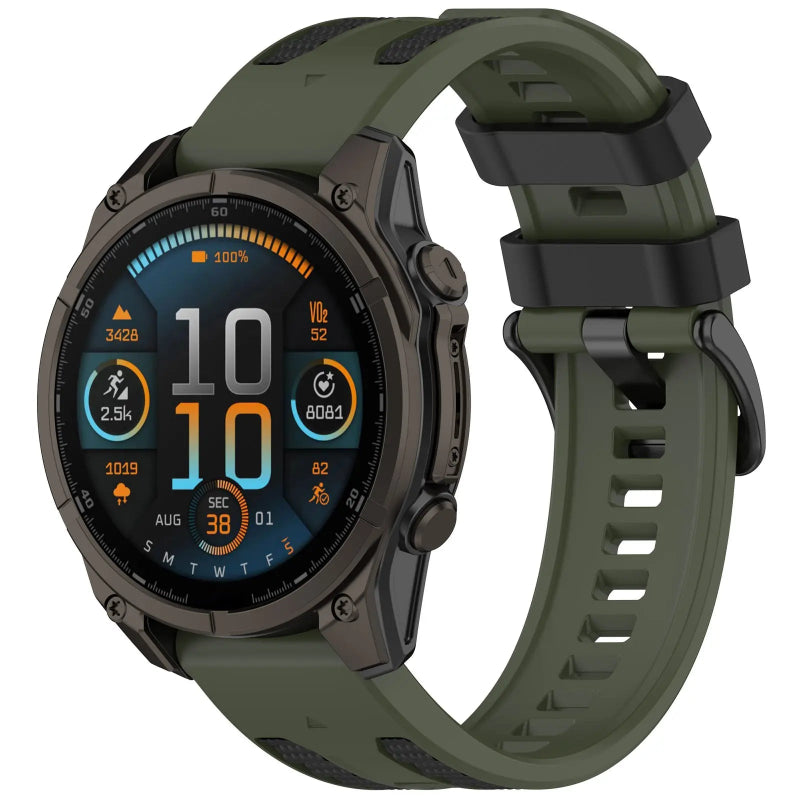 quickfit 26mm sport grain band green black