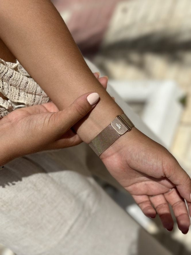 xoxo Wildhearts Apple Watch Milanese-Armband (Roségold)