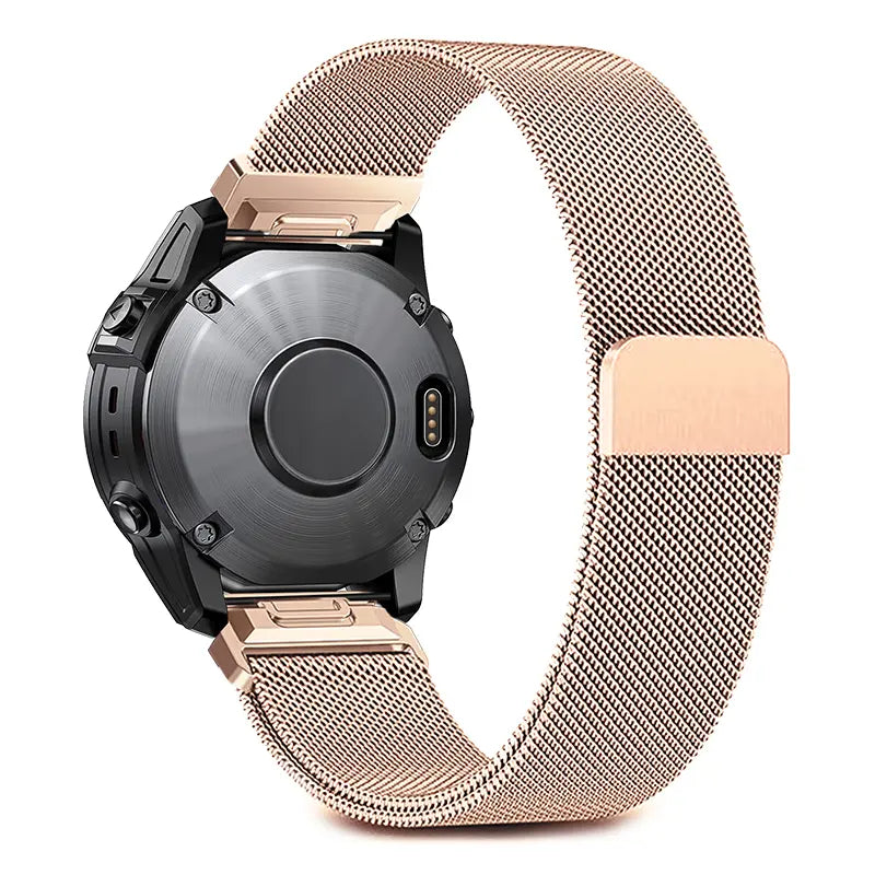 Garmin Fenix 9 Pro - 43mm Premium Milanese Strap (Rose Gold)