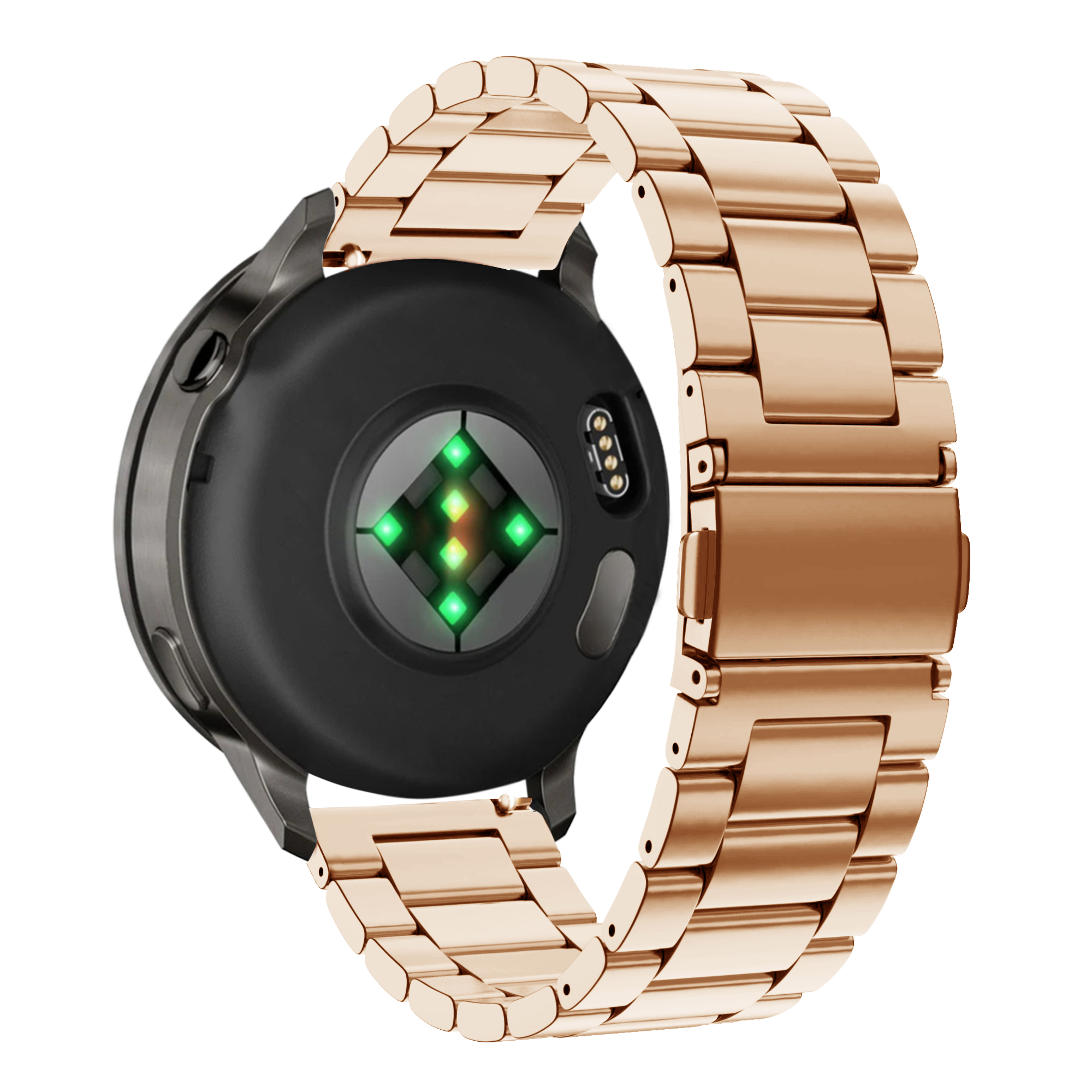 Bandz Garmin Forerunner 265s Steel Strap 'Classic' (Rose Gold)