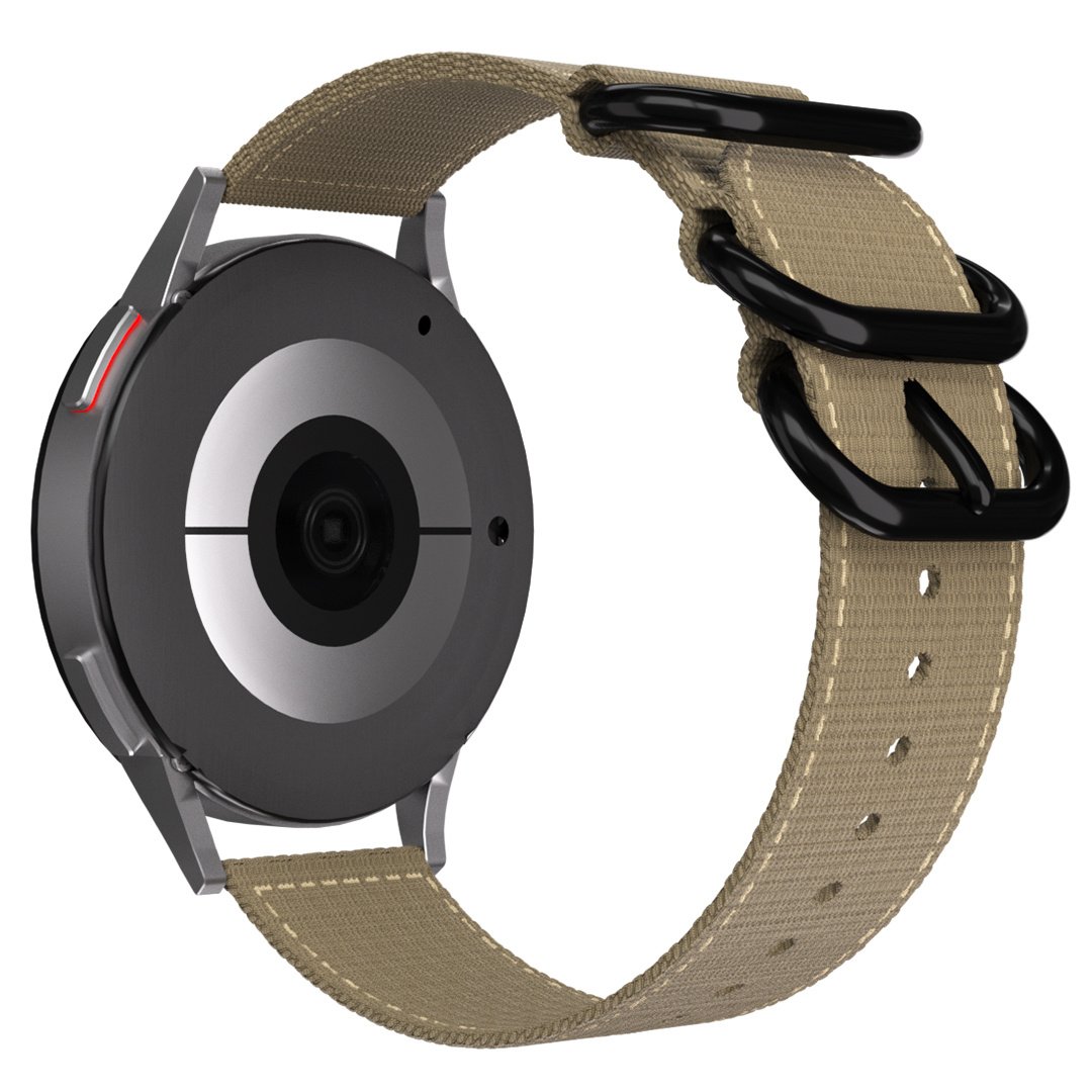 Samsung Galaxy Watch 4 - 44mm Nylon-Schnallenarmband (Khaki)