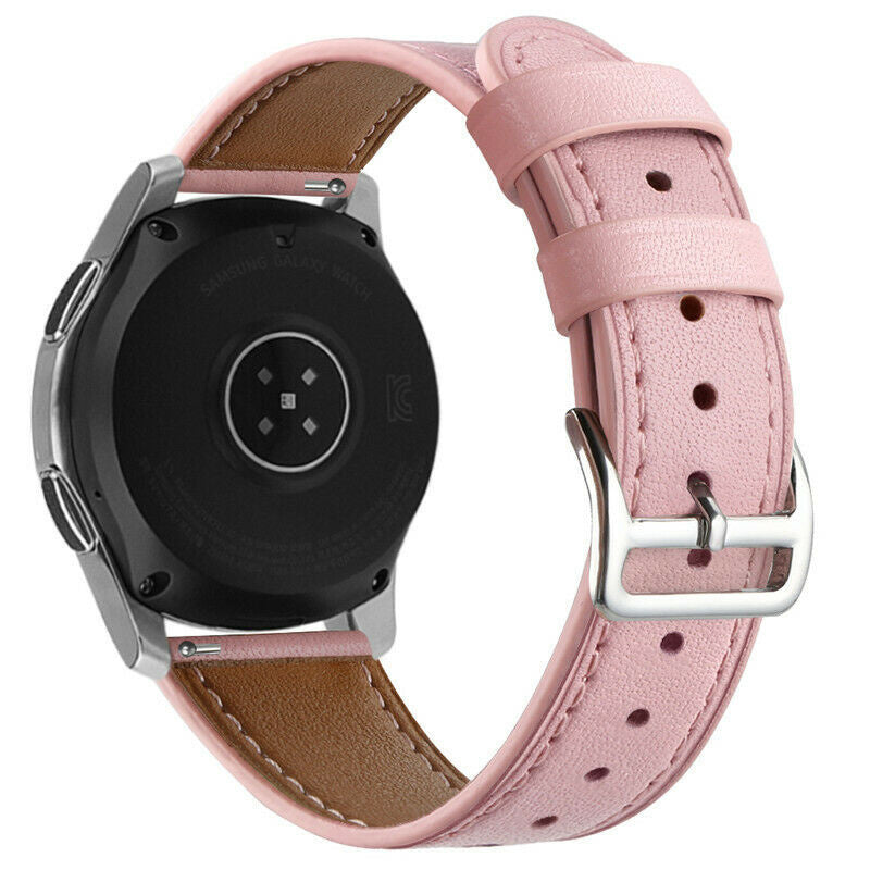 Samsung Galaxy Watch 6 Classic 43mm modernes Leder Armband (Rosa)