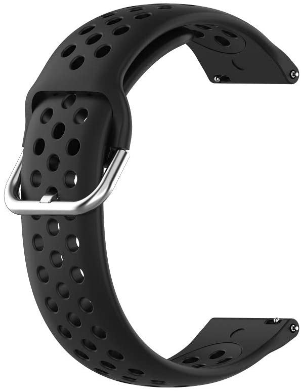 Fossil Gen 4 Explorist (HR) Breathable Silicone Strap (Black)